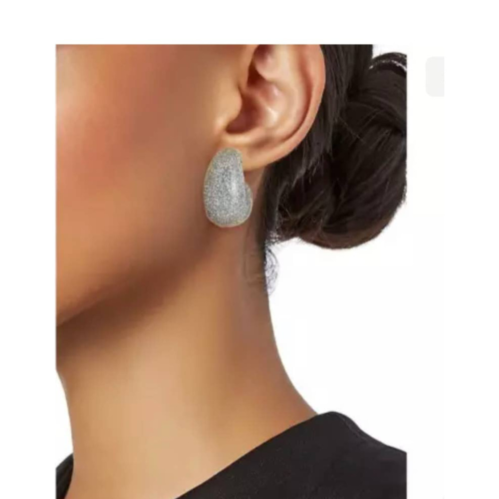 New Kate Spade Adore-Ables Huggies Earrings Irresistible Modern Glitter
